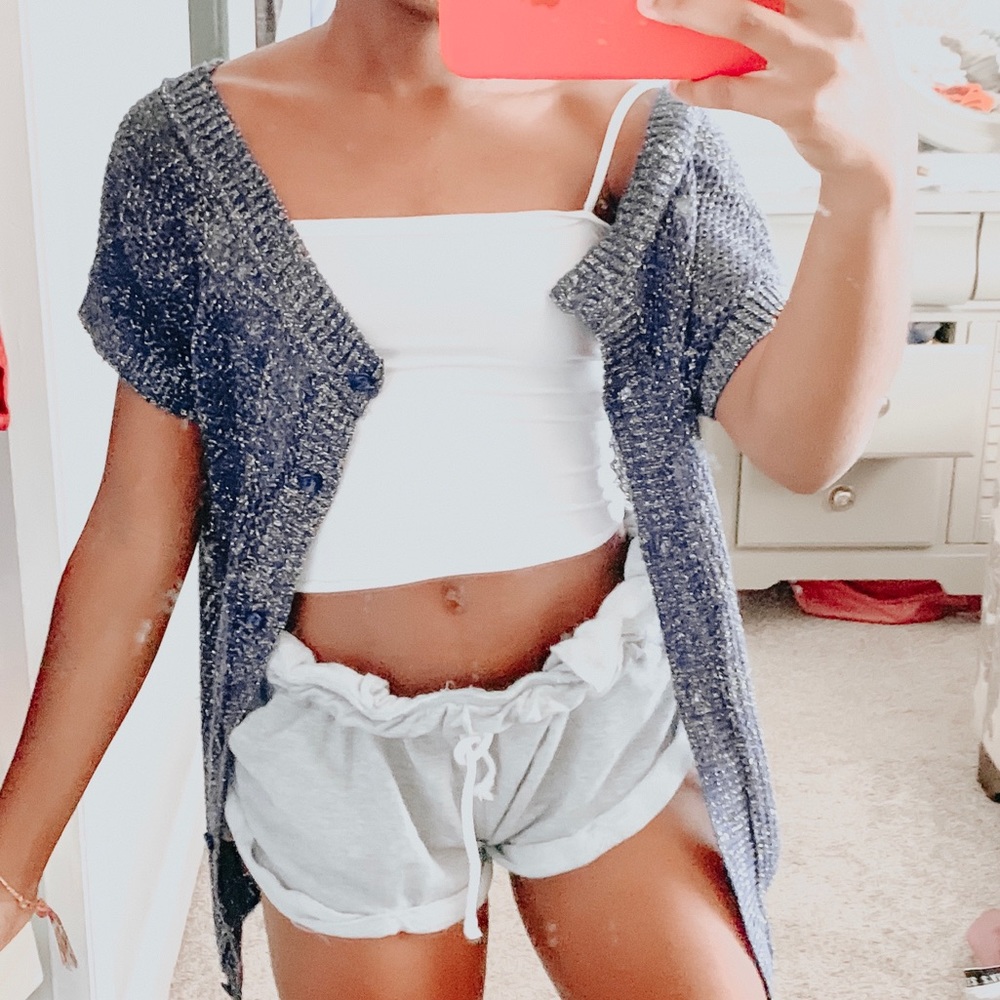 glittery top